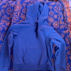PINK Blue Hoodie with Front Pocket